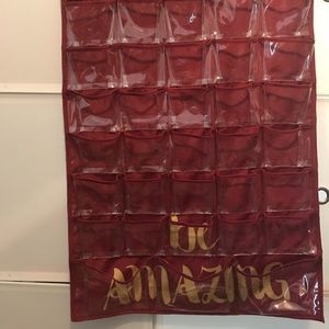 Clear over door organizer